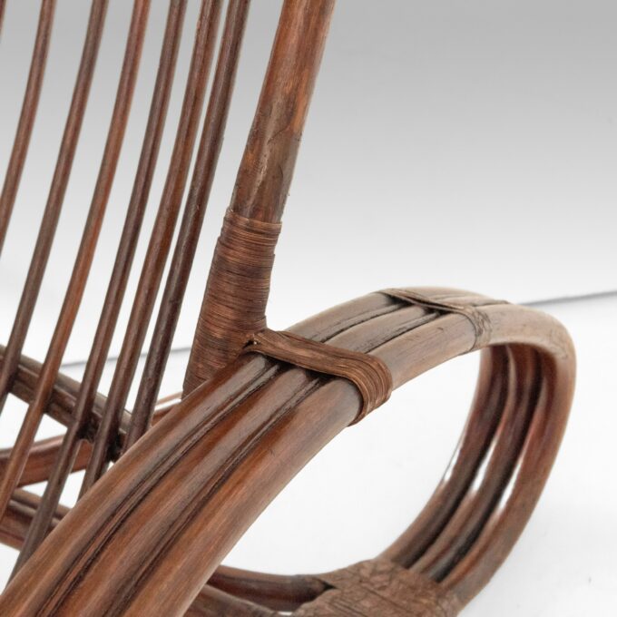 Bamboo Armchair in the style of Tito Agnoli, Italy 1960s - Image 16