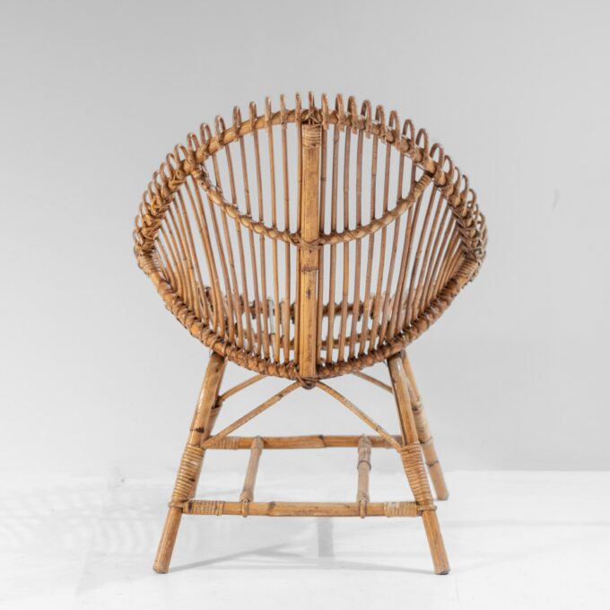 Mid-Century Modern Italian Bamboo Lounge Set - Image 10