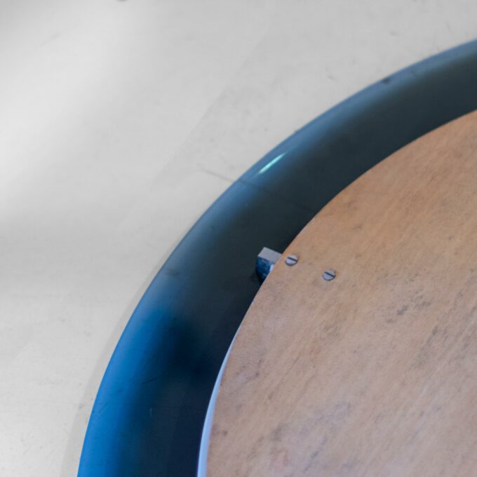 Midcentury Modern Beveled Round Wall Mirror, Veca, Italy 1970s - Image 8