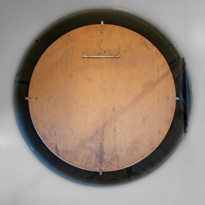 Midcentury Modern Beveled Round Wall Mirror, Veca, Italy 1970s - Image 9
