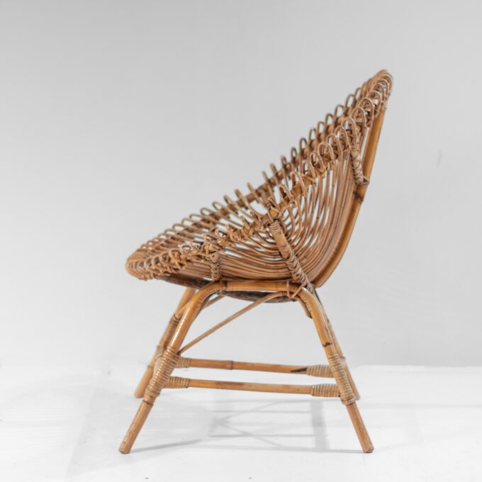Mid-Century Modern Italian Bamboo Lounge Set - Image 9