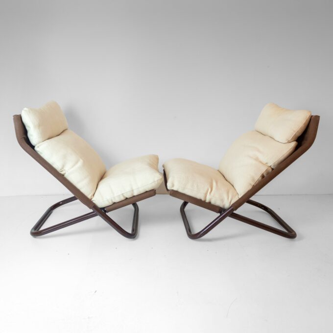 Vintage Italian Design Lounge Chairs by Arflex