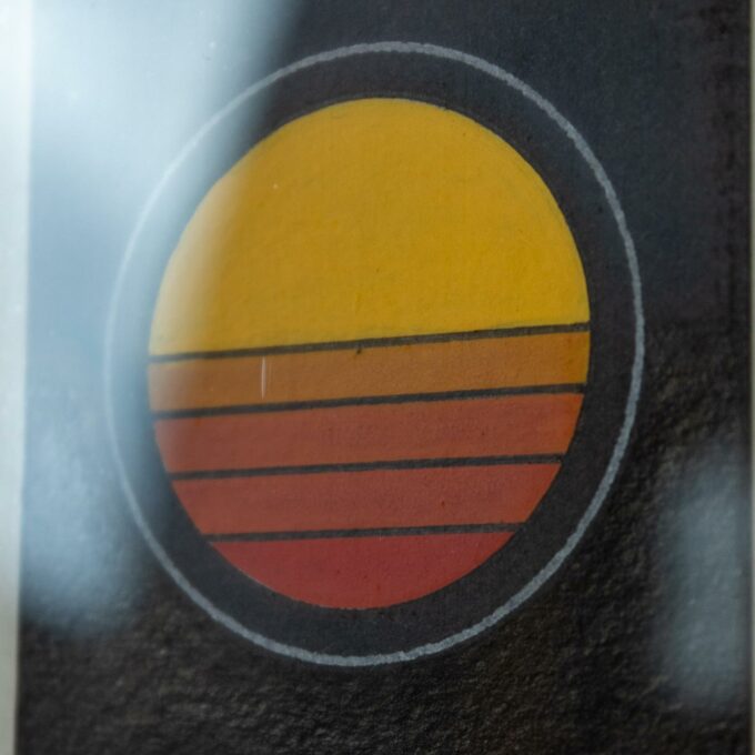 1970s Italian Modern Art Lithograpic poster created by Angela Trapani - Image 2