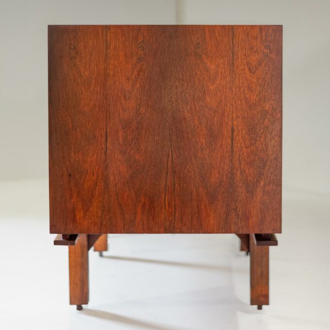 1950s Frattini for Bernini Italian Modern Sideboard – Wood Sliding Doors - Image 13