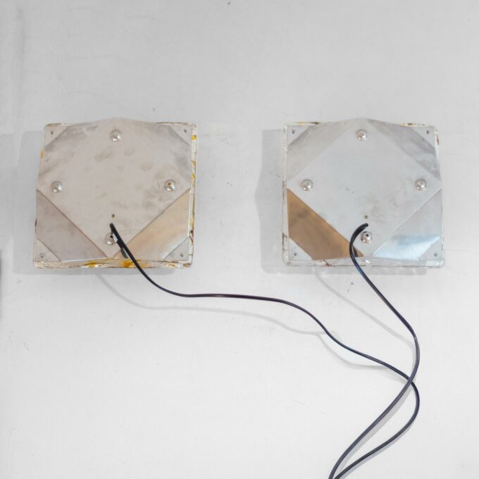 Pair of “Diamante” Murano Glass Wall Sconces by Carlo Nason for Mazzega - Image 14