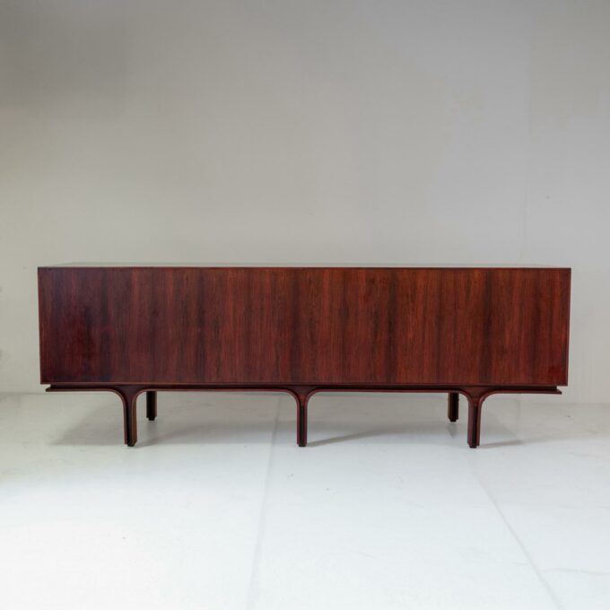 1950s Frattini for Bernini Italian Modern Sideboard – Wood Sliding Doors - Image 6