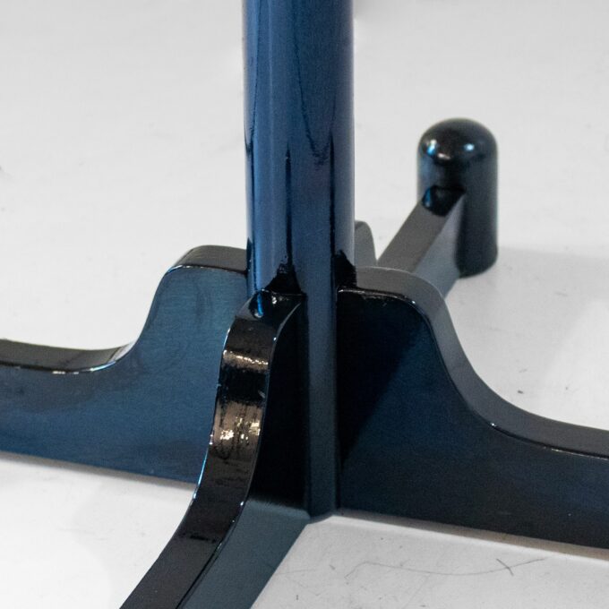 1970s Italian Modern Dark Green Glazed Wood Coat Rack - Image 6