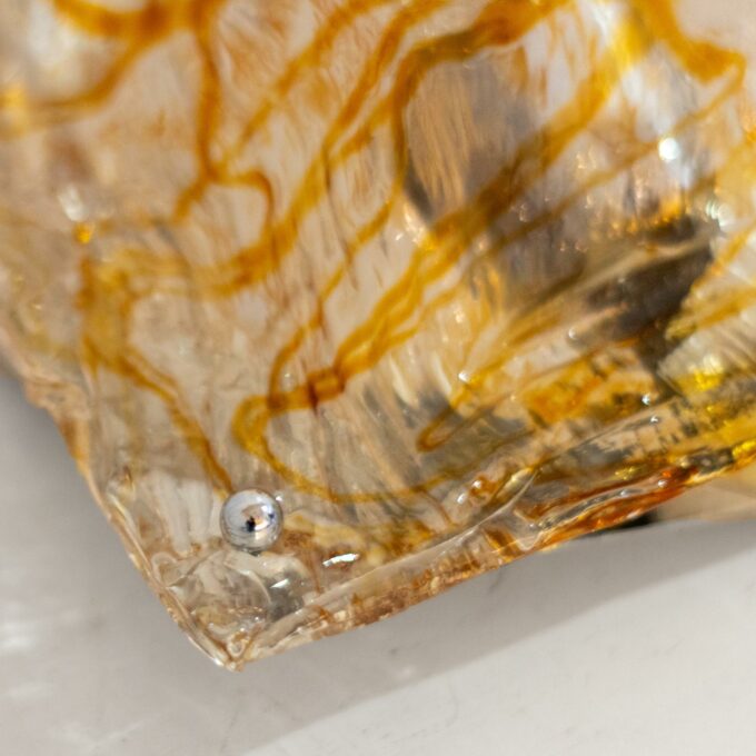 Pair of “Diamante” Murano Glass Wall Sconces by Carlo Nason for Mazzega - Image 9