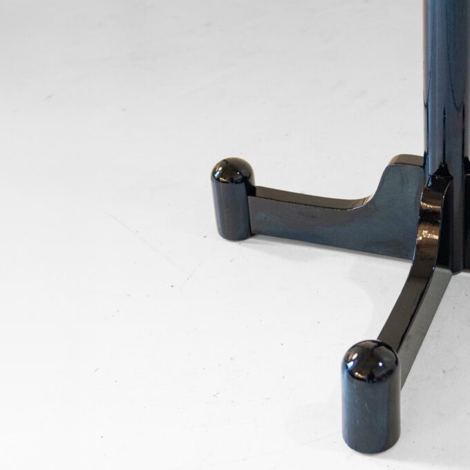 1970s Italian Modern Dark Green Glazed Wood Coat Rack - Image 8