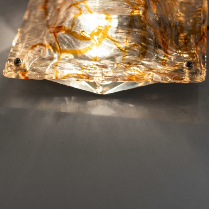 Pair of “Diamante” Murano Glass Wall Sconces by Carlo Nason for Mazzega - Image 11