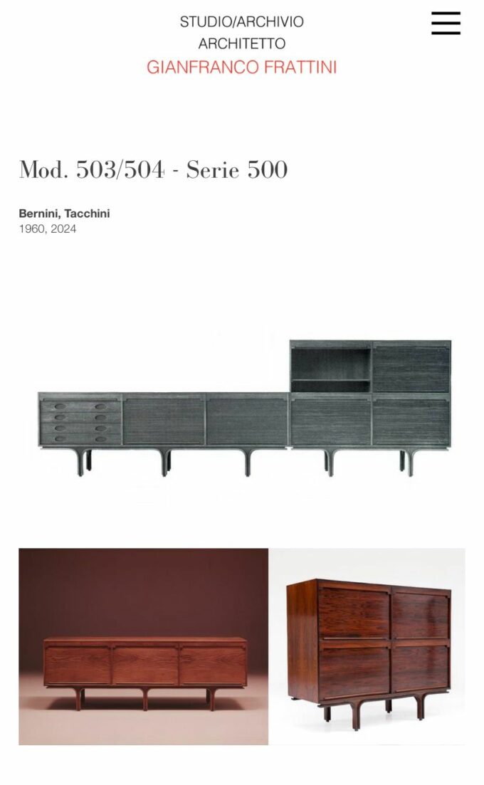 1950s Frattini for Bernini Italian Modern Sideboard – Wood Sliding Doors - Image 21